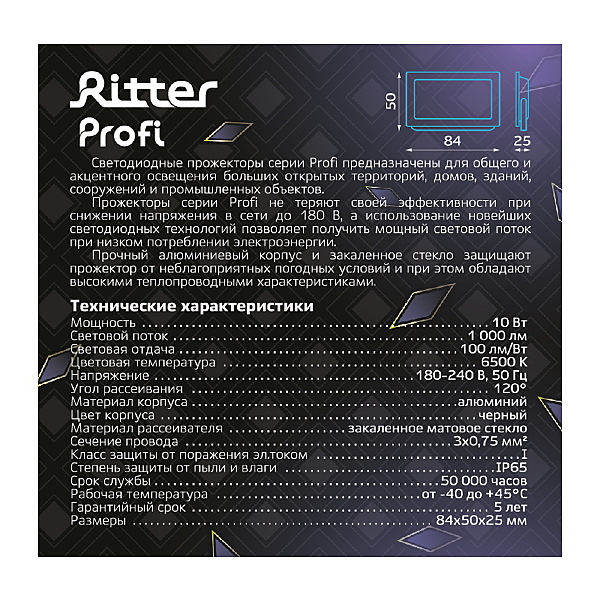 Прожектор уличный Ritter Profi 53405 5